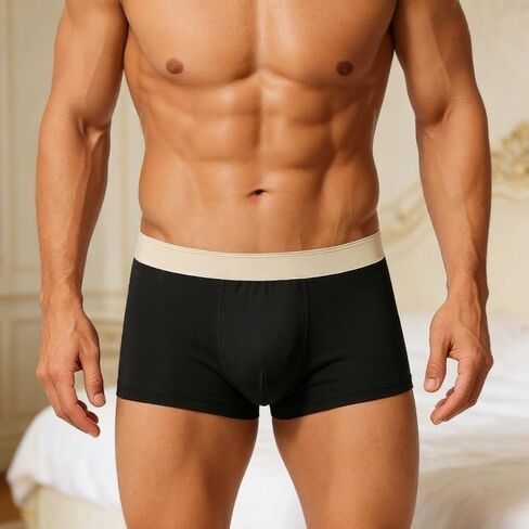 Men's Breathable Soft Boxer Briefs - Stretchy, Comfort Fit for Casual Wear in Saudi Arabia