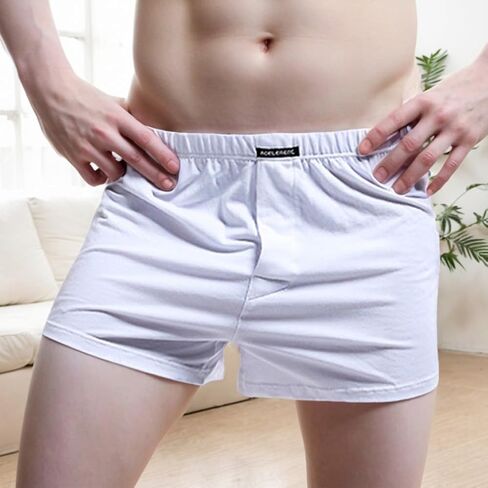 Men's Loose Fit Boxer Briefs Comfortable Large Size Cotton Underwear for Home Casual Wear in Saudi Arabia
