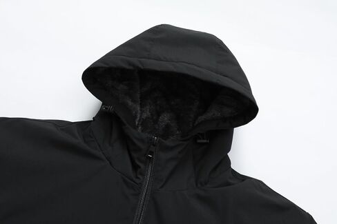 Men's Waterproof Ski Snow Jacket Fleece Lined Warm Winter Rain Jacket with Hood in Saudi Arabia