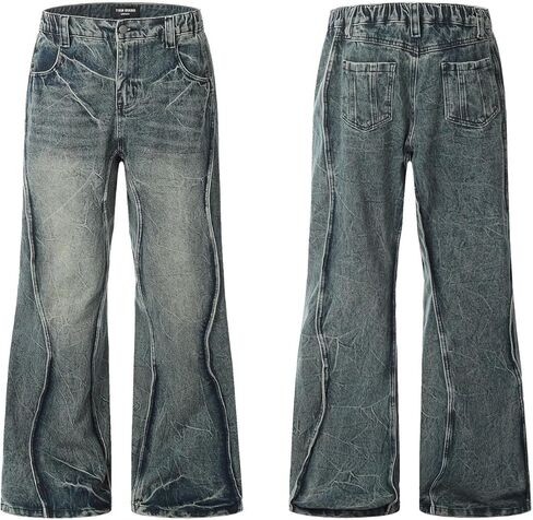 Baggy Jeans for Women Men Straight Leg Denim Jeans Y2k Hip Hop Pants High Waisted Jeans Grunge Clothes in Saudi Arabia