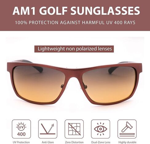 Non-Polarized Driving Sunglasses AM1 - Dual-Zone Lens Technology in Saudi Arabia