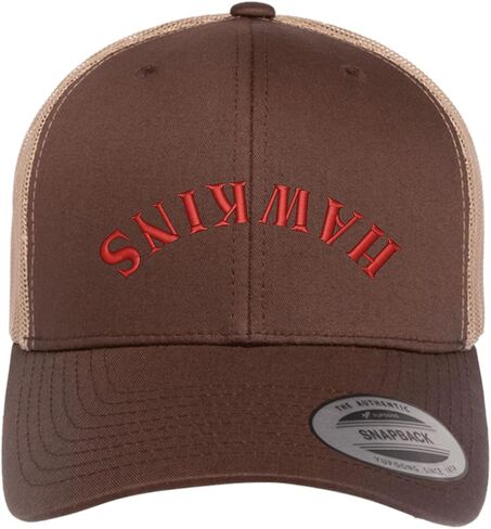 قبعة مطرزة من Go All Out Hawkins Upside Down Dad Deluxe Trucker Flatbill Baseball in Kuwait
