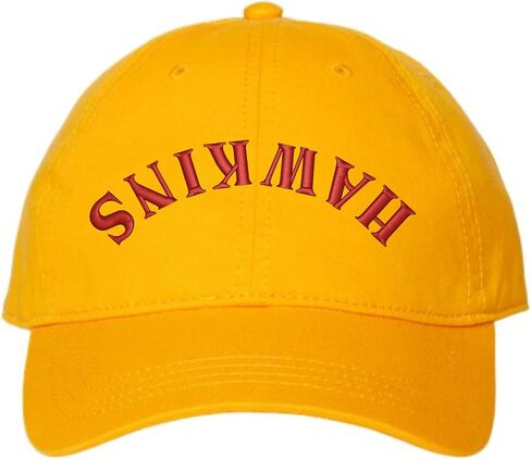 قبعة مطرزة من Go All Out Hawkins Upside Down Dad Deluxe Trucker Flatbill Baseball in Kuwait