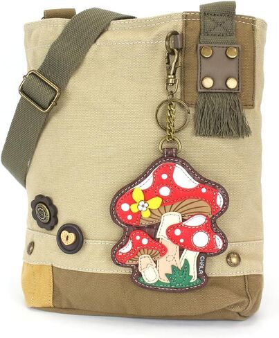 CHALA Patch Cross-Body Women Handbag, Sand Canvas Messenger Bag in Saudi Arabia