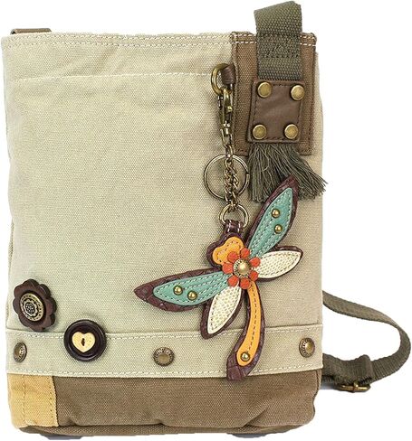 CHALA Patch Cross-Body Women Handbag, Sand Canvas Messenger Bag in Saudi Arabia