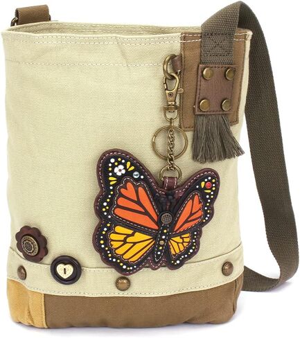 CHALA Patch Cross-Body Women Handbag, Sand Canvas Messenger Bag in Saudi Arabia