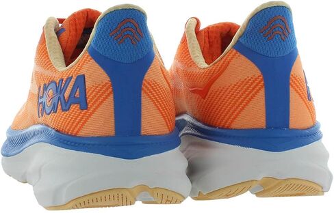 HOKA Clifton 9 Mens Shoes Size 10, Color: Vibrant Orange/Impala in Saudi Arabia