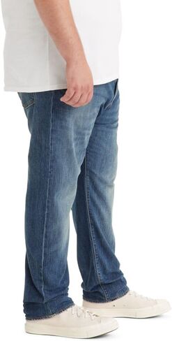 بنطلون جينز رجالي من Levi's 502 Taper Fit (متوفر أيضًا بمقاس كبير وطويل)، (جديد) Future Self، 52Wx30L كبير طويل القامة in Kuwait