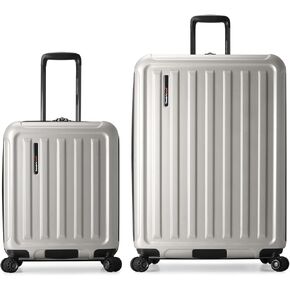 Traveler's Choice Art of Travel Hardside Expandable Luggage with Spinner Wheels, Navy in Kuwait