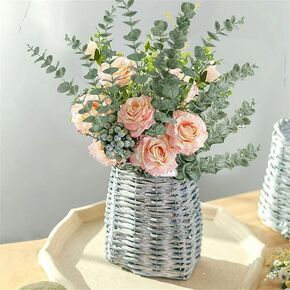 12pcs Artificial Eucalyptus Stem Faux Greenery Decor Artificial Branches Leaves for Wedding Flowers Bouquet Home Decors Green in Kuwait