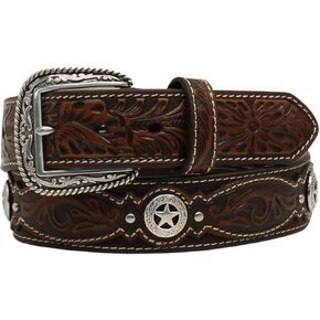 ARIAT Men's Floral Embossed Belt in Saudi Arabia