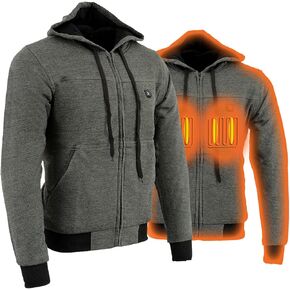 سترة بغطاء للرأس سوداء اللون للرجال من Nexgen Heat - معدات ركوب الدراجات النارية الشتوية للأماكن الخارجية الباردة MPM1713SET in Kuwait