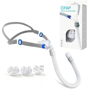 CPAP Nasal Pillow Mask, Nasal Pillow Set with Detachable Headgear, Frame, Tube and 3 Different Sizes of Nasal Pillows(S,M,L) in Saudi Arabia