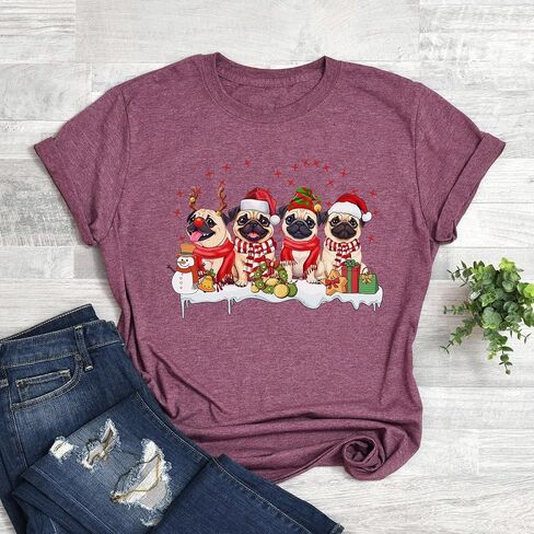 Christmas Pug Sweatshirt, Holiday Graphic Design, Long Sleeve Pullover, Unisex, Available in Black, Military Green, and Sand in Kuwait