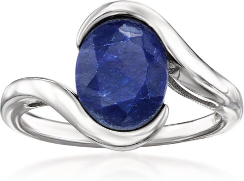 Ross-Simons 3.20 Carat Sapphire Ring in Sterling Silver in Saudi Arabia