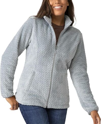Free Country Women's Full Zip Sherpa Soft Fleece Casual Warm Insulated Lined Winter Long Sleeve Jackets for Women-Braided in Saudi Arabia
