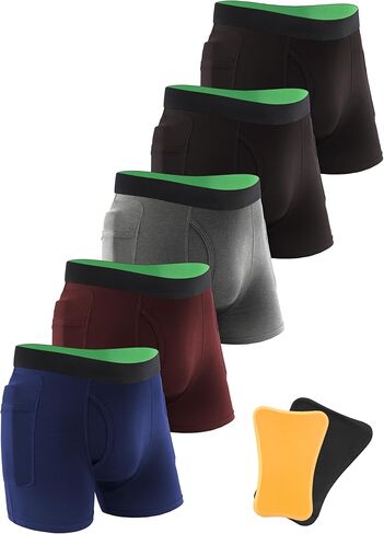 TIICHOO Men's Hip Protector Underwear Fall Injury Prevention Hip Pads for Seniors Cotton Boxer Briefs in Saudi Arabia