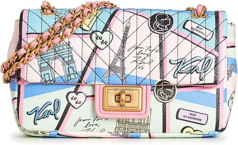 KARL LAGERFELD womens Agyness With Love from Paris Shoulder Bag in Saudi Arabia