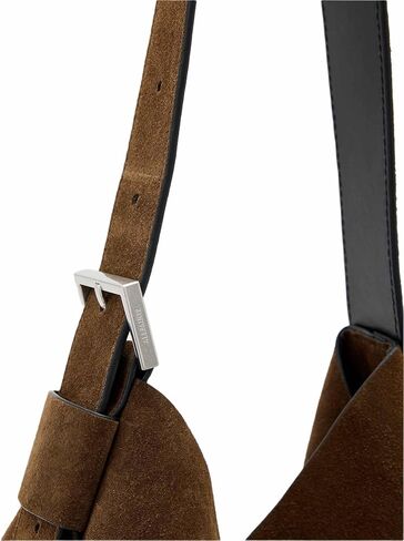 AllSaints Asha Suede Shldr, Fango Brown in Saudi Arabia