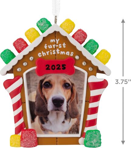 Hallmark My Fur-st Christmas 2025 إطار الصورة زينة عيد الميلاد، هدايا الحيوانات الأليفة in Saudi Arabia