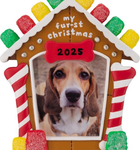 Hallmark My Fur-st Christmas 2025 إطار الصورة زينة عيد الميلاد، هدايا الحيوانات الأليفة in Saudi Arabia