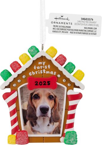 Hallmark My Fur-st Christmas 2025 إطار الصورة زينة عيد الميلاد، هدايا الحيوانات الأليفة in Saudi Arabia