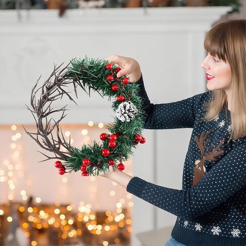 Jesus Crown of Thorns 11" Wearable Crown of Thorns for Cross Christmas Tree Topper Small Xmas Christian Gifts Religious Wreath Ring for Wall Window Fireplace Ornament Decor in Kuwait