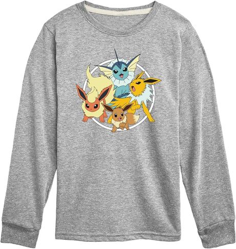 HYBRID APPAREL - Pokémon Eevee Group - تي شيرت برسومات للأطفال بأكمام طويلة in Saudi Arabia