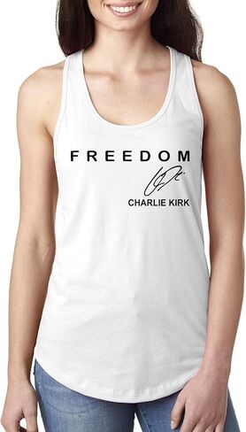 Freedom Charlie, God, Family, Patriotism, Red, White, and Blue, American Activist Ladies Racerback Tank Top in Saudi Arabia