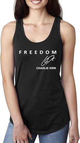 Freedom Charlie, God, Family, Patriotism, Red, White, and Blue, American Activist Ladies Racerback Tank Top in Saudi Arabia