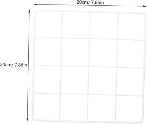 Cabilock 4pcs Wall Panel for Photo Display Scandinavian Style Iron Picture Frames Multifunctional Wire Grid Decor for Bedroom Dorm Room and Living Room in Saudi Arabia