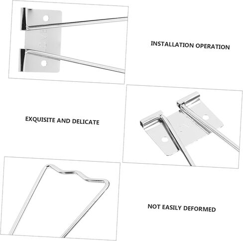 Cabilock 10pcs Iron Photo Frame Brackets Sturdy Picture Holders for Smooth Display Stand Non- Design for Pictures for Studios and Family Use in Saudi Arabia