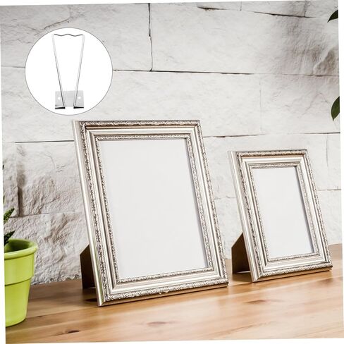 Cabilock 10pcs Iron Photo Frame Brackets Sturdy Picture Holders for Smooth Display Stand Non- Design for Pictures for Studios and Family Use in Saudi Arabia