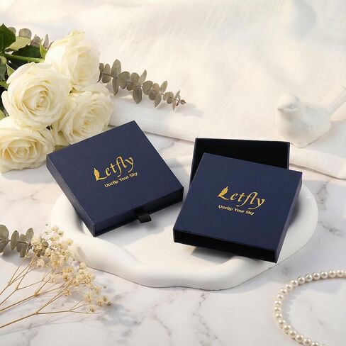 LETFLY أربع أوراق البرسيم القلائد الأولية للنساء، 14K الذهب مطلي الأصداف الطبيعية البرسيم قلادة الرسالة، الحروف الهجائية A-Z قلادة مجوهرات هدايا للنساء in Kuwait