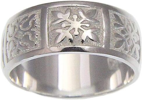 Arthur's Jewelry 925 sterling silver Hawaiian honu turtle quilt 8mm band ring size 3-14 in Saudi Arabia