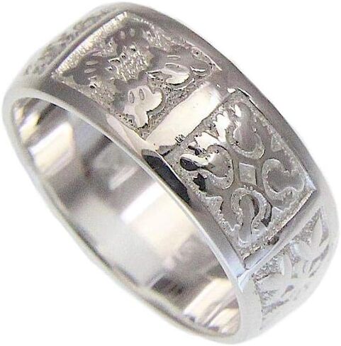 Arthur's Jewelry 925 sterling silver Hawaiian honu turtle quilt 8mm band ring size 3-14 in Saudi Arabia