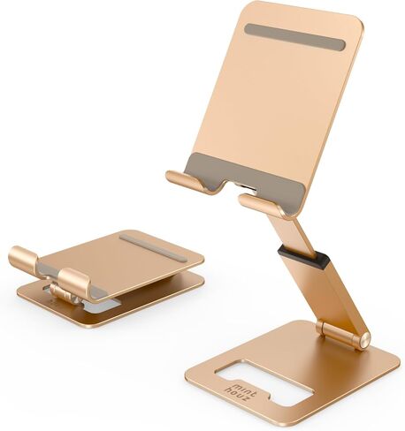 Minthouz Phone Stand, Extendable & Foldable Mobile Phone Stand, Angle/Height Adjustable Phone Holder Compatible with iPhone 16 15 14 13 Pro Max and More 4.7"-7.9" Phones-Pink in Kuwait