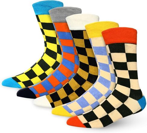 Benefeet Sox Mens Funny Crew Socks Cool Colorful Patterned Dress Socks Boys Novelty Funky Graphic Design Cotton Casual Sock in Saudi Arabia
