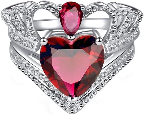 Silver Plated Princess Cut Created Pink Topaz CZ Cubic Zirconia Pave Filled Wedding Engagement Proposal Women's Ring 2PCS Halo Set Band for Mom Bridal Lover 9# in Saudi Arabia