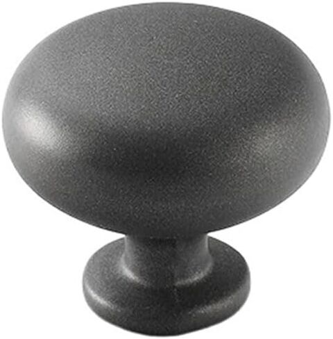 10 Single-Hole Drawer Pulls, Retro Round Door Handles, Home Decor, Practical Cabinets(Brushed Nickel) in Saudi Arabia