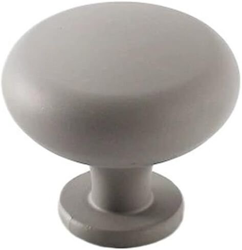 10 Single-Hole Drawer Pulls, Retro Round Door Handles, Home Decor, Practical Cabinets(Brushed Nickel) in Saudi Arabia