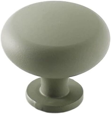 10 Single-Hole Drawer Pulls, Retro Round Door Handles, Home Decor, Practical Cabinets(Brushed Nickel) in Saudi Arabia