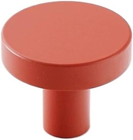10 Single-Hole Drawer Pulls, Retro Round Door Handles, Home Decor, Practical Cabinets(Brushed Nickel) in Saudi Arabia