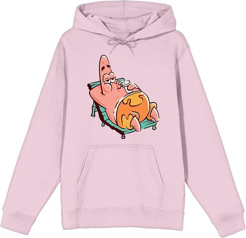 Bioworld SpongeBob Squarepants Patrick Star Lounging Adult Pink Hoodie in Saudi Arabia