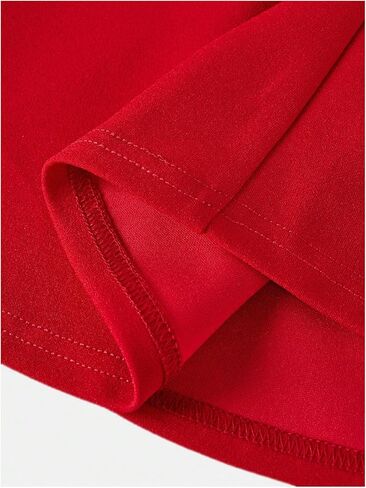 Floerns Girl's Cut Out Bow Mock Neck A Line Dress Contrast Mesh Bell Sleeve Birthday Party Dresses in Saudi Arabia