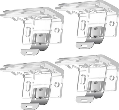 4 Pcs Mounting Bracket with Metal Clip, Cordless Shade Bracket Blinds Replacement Parts Brackets for Blinds Only for 1" (25mm) Cordless Pleated Shades in Saudi Arabia