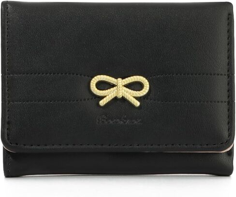 KUANG! Women Fashion Wallets Girls Cute Bow Small Wallet Aesthetic Card Holder ID Window Purse in Saudi Arabia