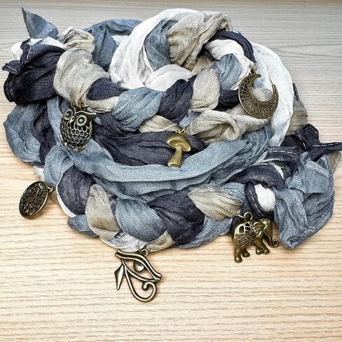 handmade Boho Gypsy dread wrap for Women Gradient Colored scarf Hippie Hair extention braids in Saudi Arabia