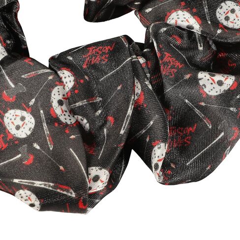 Friday the 13th AOP Stuffed Head 3 Pack Scrunchie Set in Saudi Arabia