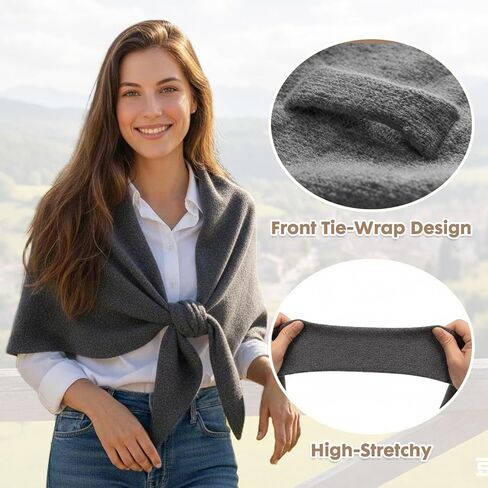 Barelove Winter Shawl Wraps Women Knitted Shawls and Wraps Cardigan Cape Wool Cashmere Shoulder Top Sweater Shawl Scarf 2025 in Saudi Arabia